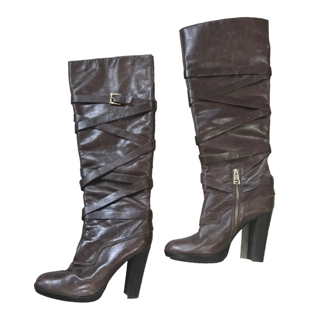 Michael Kors Greenwich Tall Belted Boots- women’s size 10m